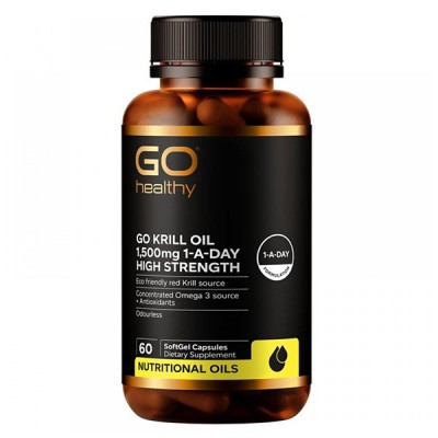 Go Healthy 高之源 磷虾油 1500mg OMEGA3+虾青素 60粒